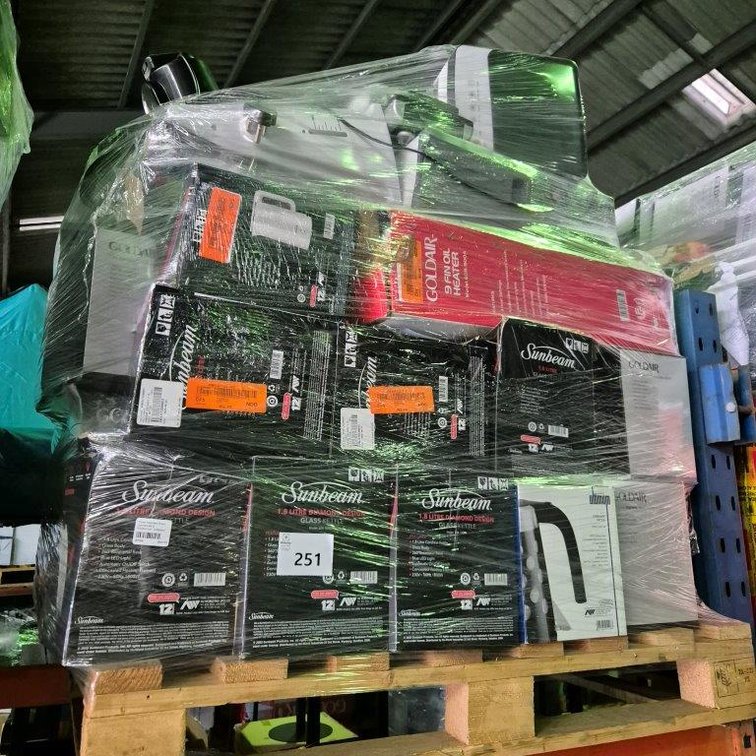 Pallet Assorted Small Appliances & Electronics - Untested - Unchecked