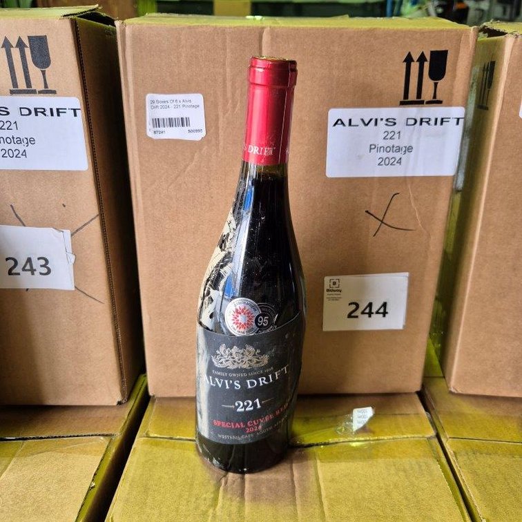 29 Boxes Of 6 x Alvis Drift 2024 - 221 Pinotage
