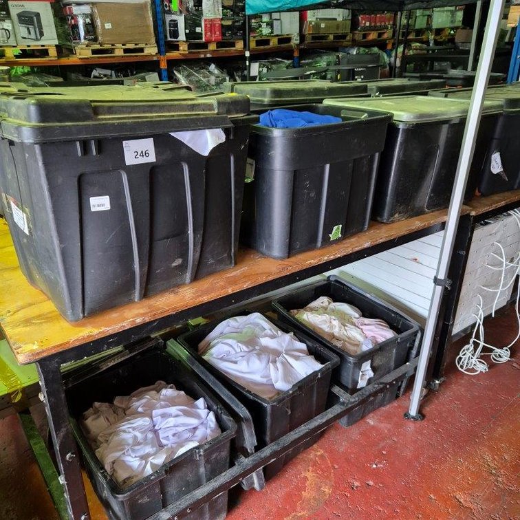 8 Crates Assorted Linen