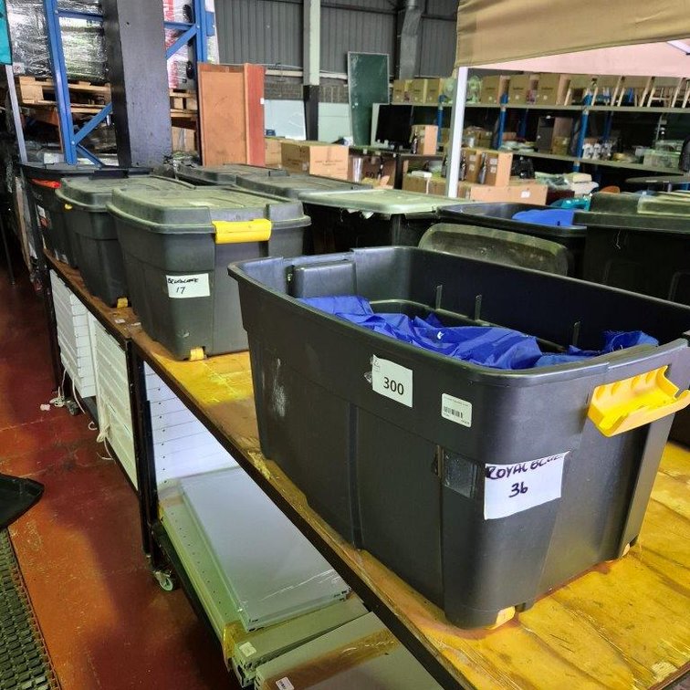 4 Crates Assorted Linen