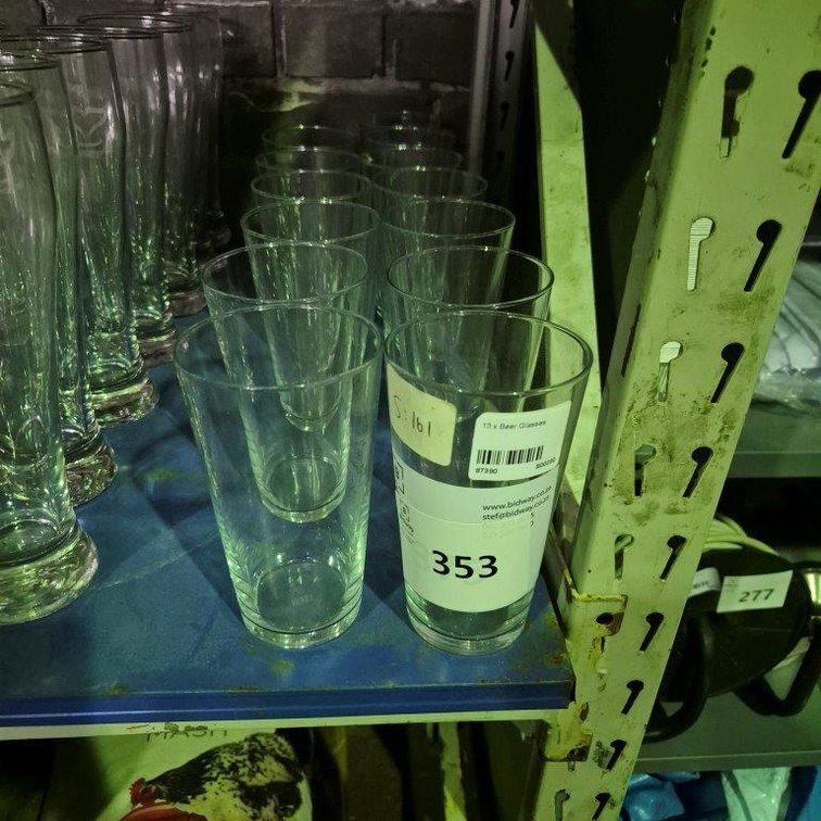 13 x Beer Glasses