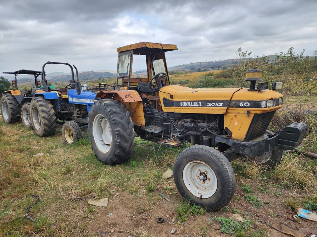 2x Sonalika Tractors and 1x John Deere 2300 (Sold as a package)