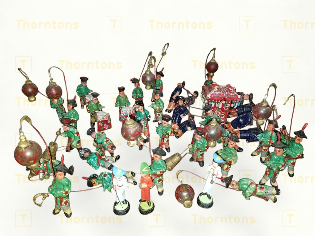 Hand-Painted Chinese-Style Antique Figurines
