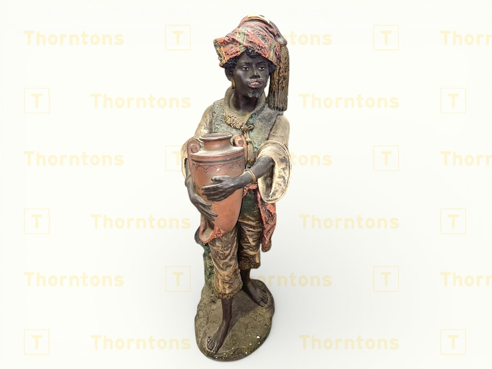 Figurines Holding Vessels, Approx. 725mm High