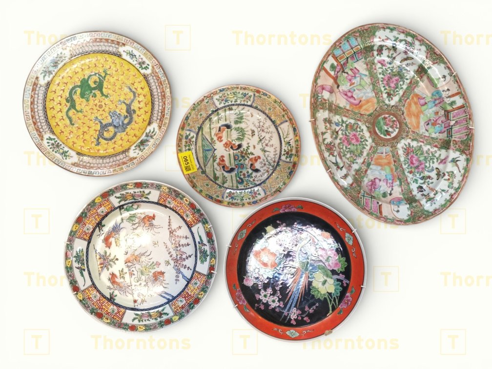 Decorative Vintage Chinese Porcelain Plates
