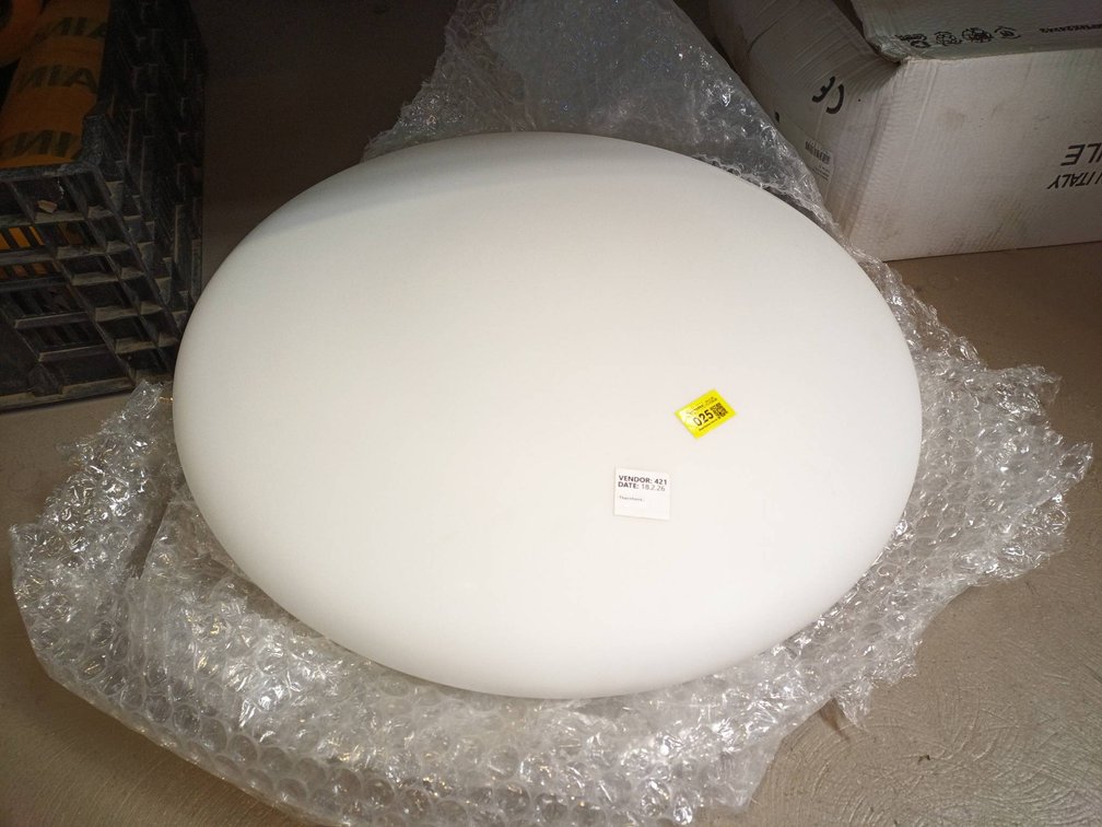 Circular White Ceiling Light Fixture