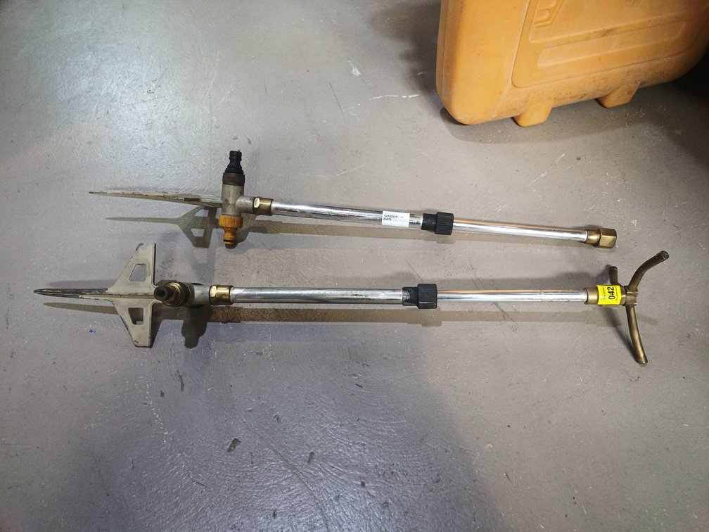 Two Adjustable Metal Garden Sprinklers