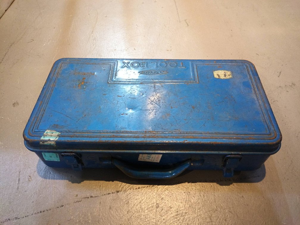 Metal Toolbox with Assorted Tools