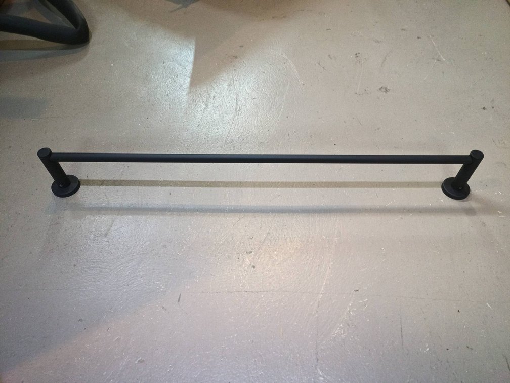 Clark 600mm Black Towel Rail