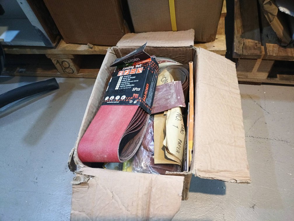 Box of Sanding Materials