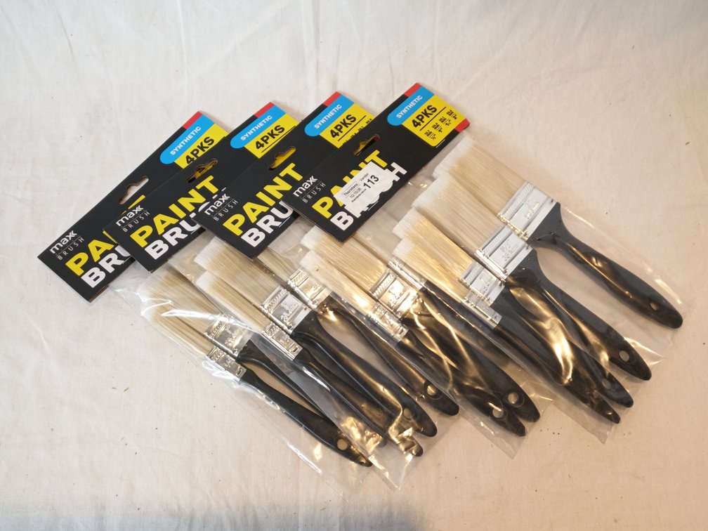 Synthetic Paint Brushes x 4