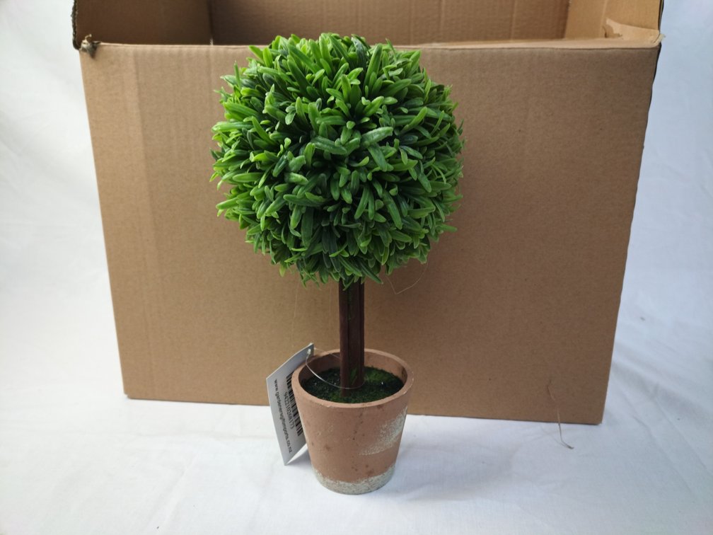 Artificial Topiary Plants and Spheres
