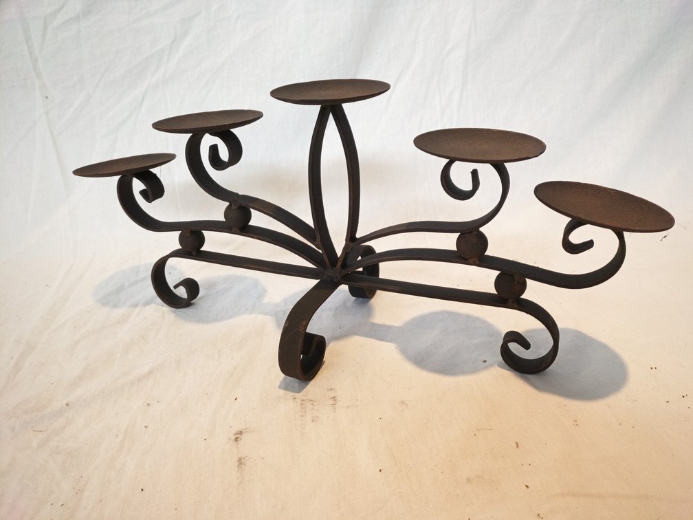 Wrought Metal Candle Holder