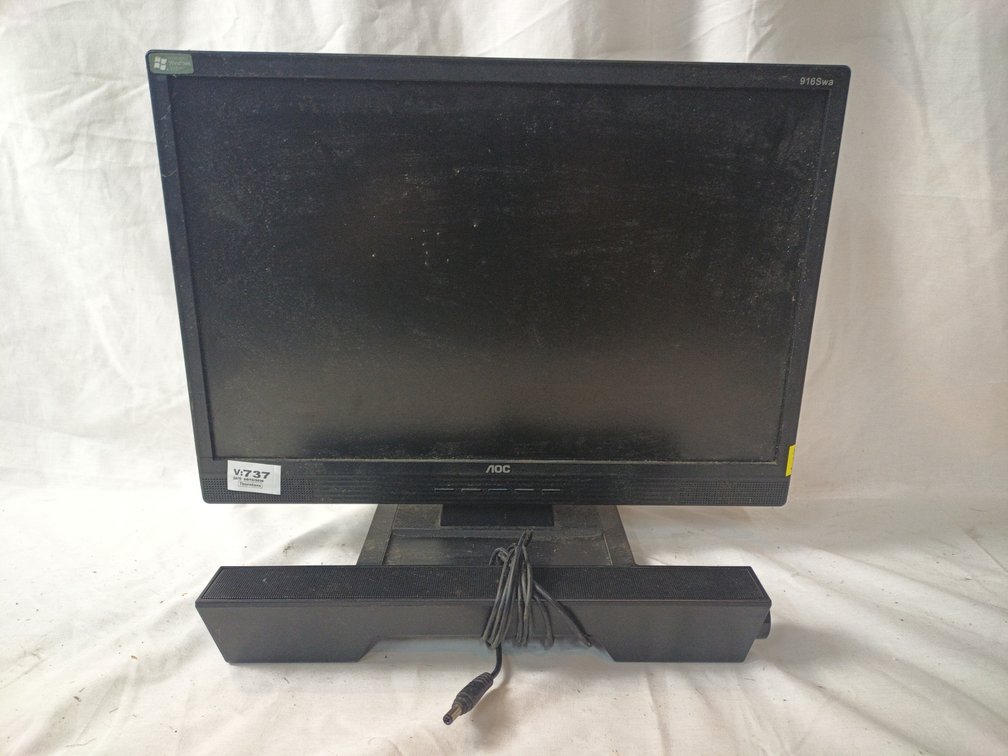 Monitor and Soundbar