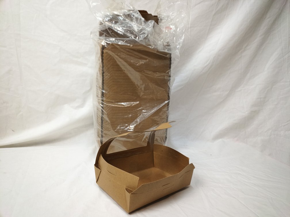 Kraft Paper Window Food Containers