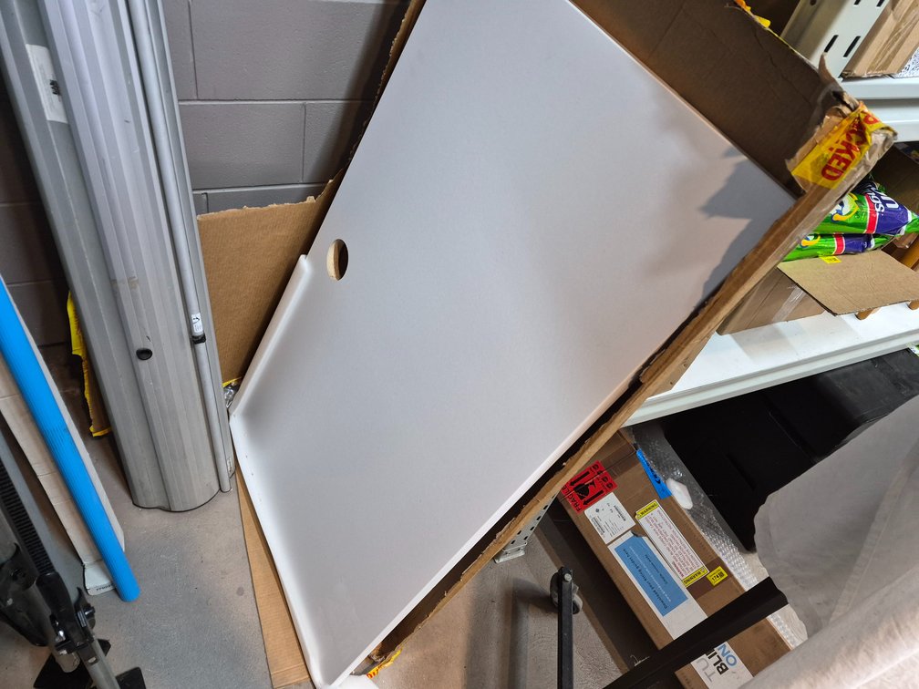 White Laminated Desk Top