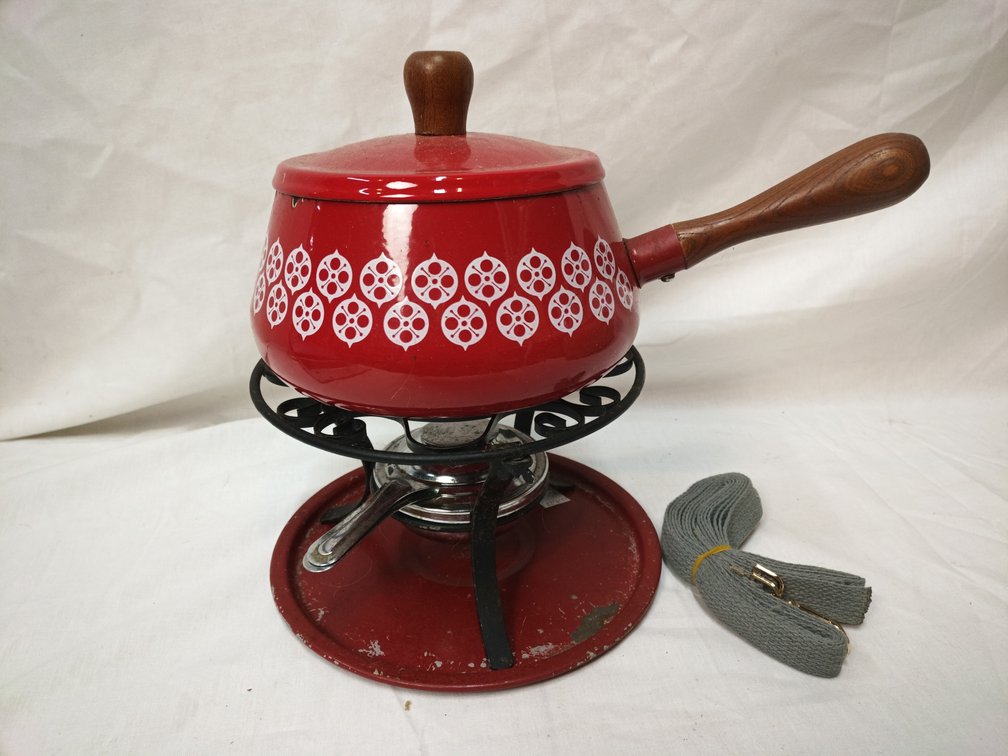 Enamel Fondue Pot Set