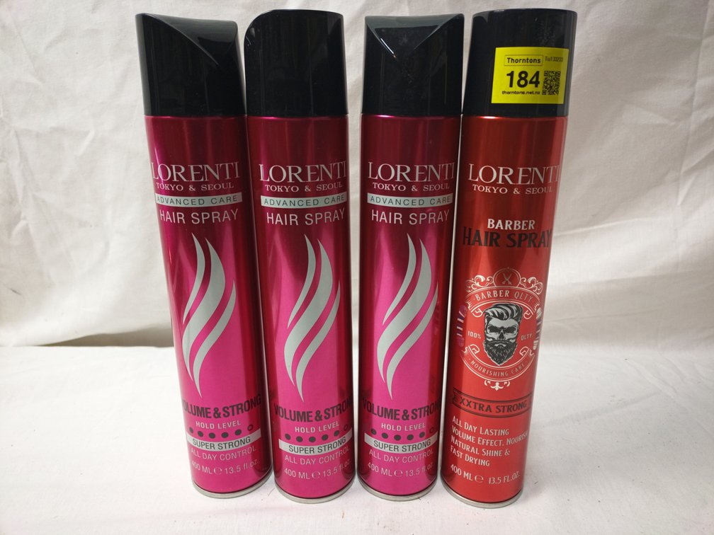 Lorenti Hair Spray Cans x 4