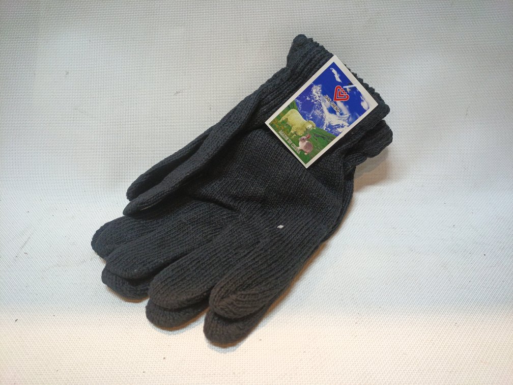 Box of Black Wool Gloves