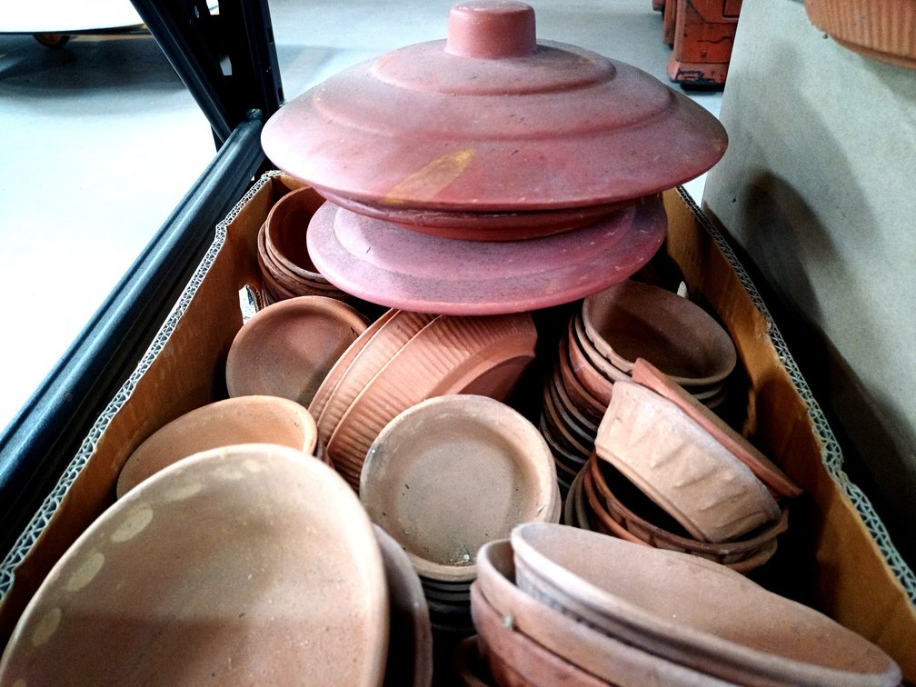 Terracotta Saucers Dishes and Lids