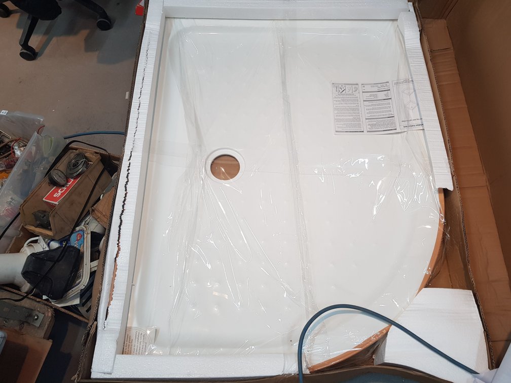 Offset Quadrant Shower Tray