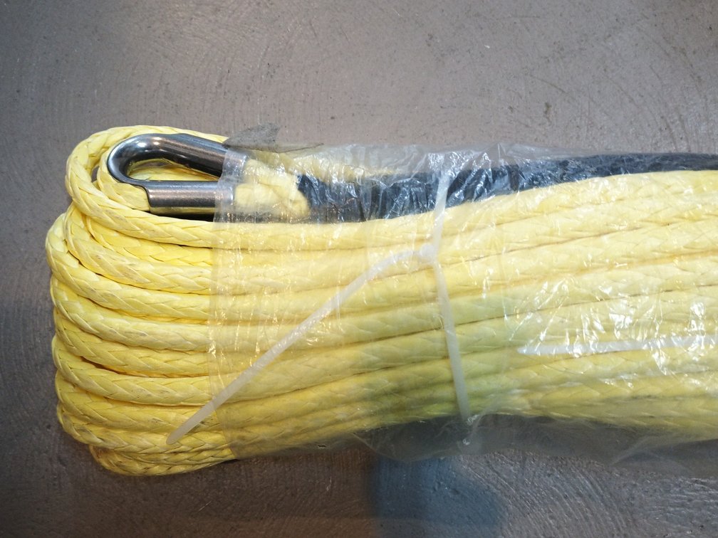 Yellow Synthetic Winch Rope