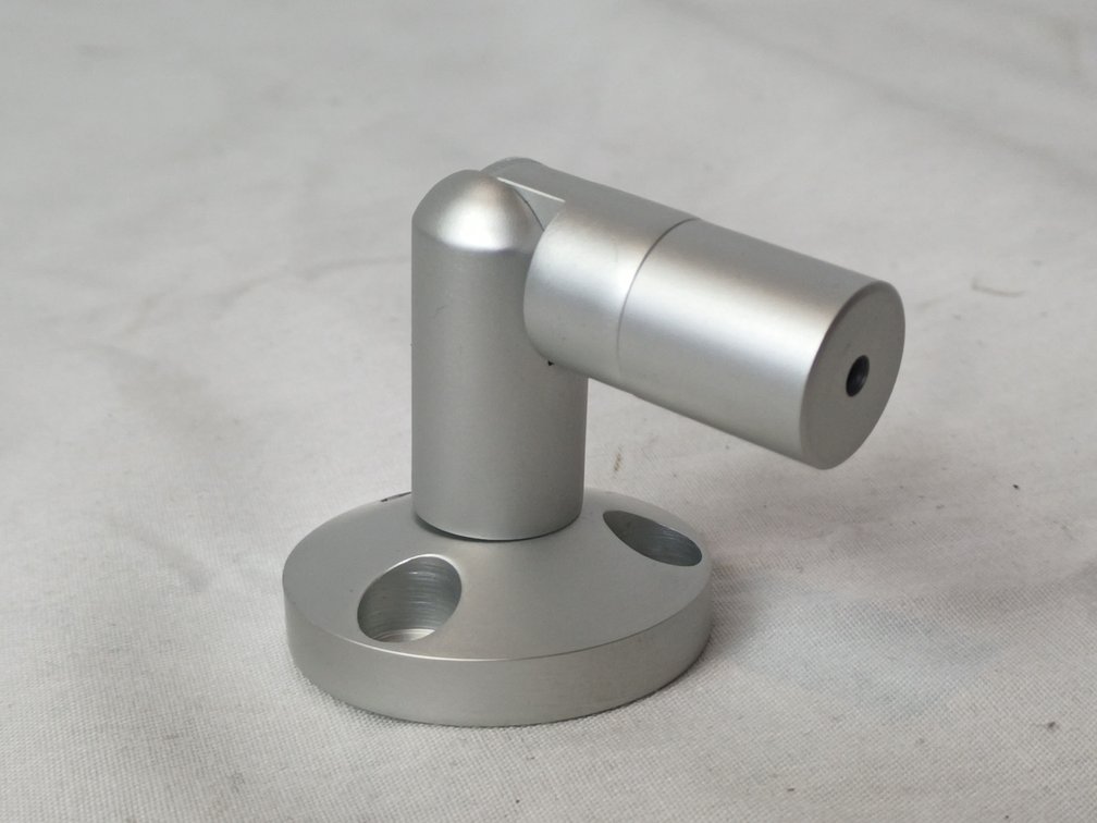 Satin Aluminium Mounting Brackets x 12
