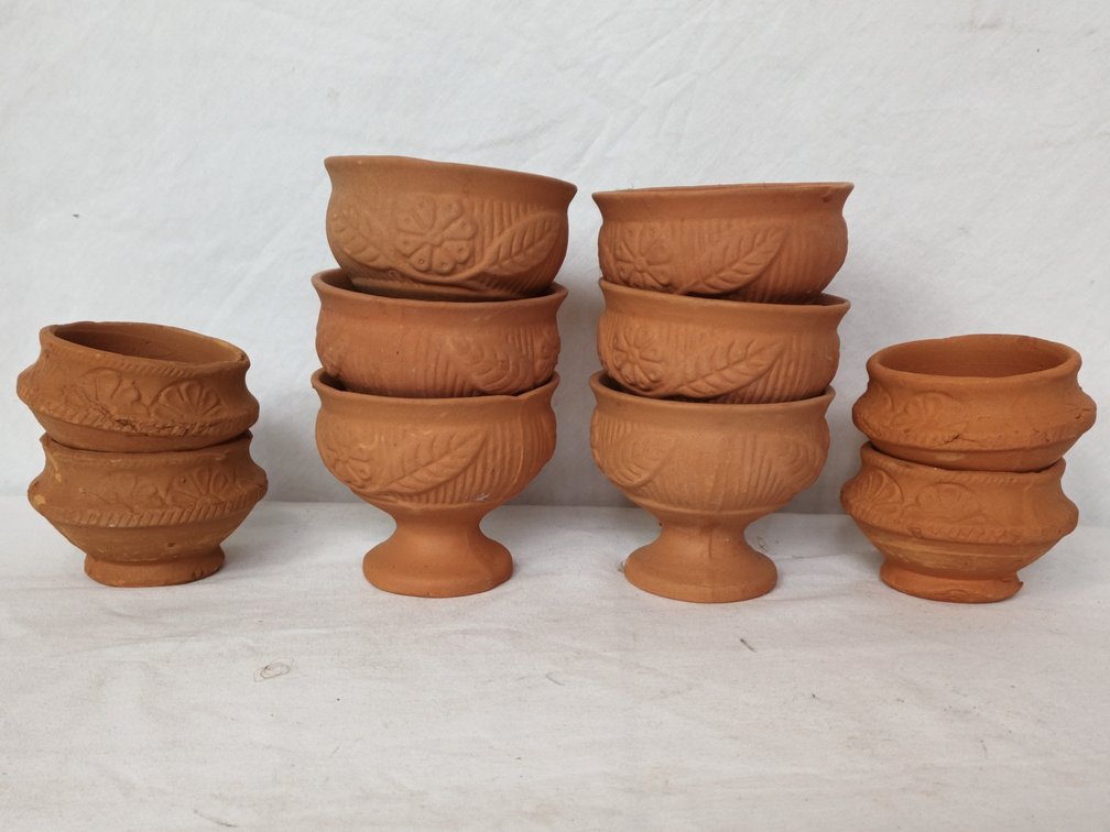 Terracotta Clay Bowls and cups