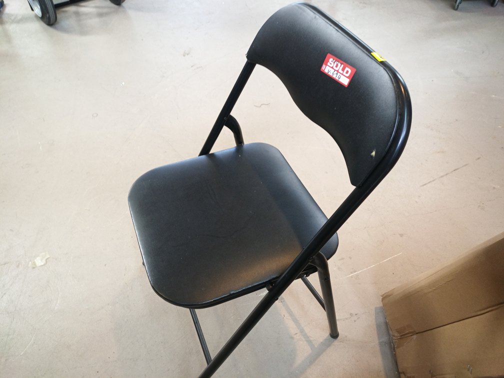 Black Folding Chairs x 2