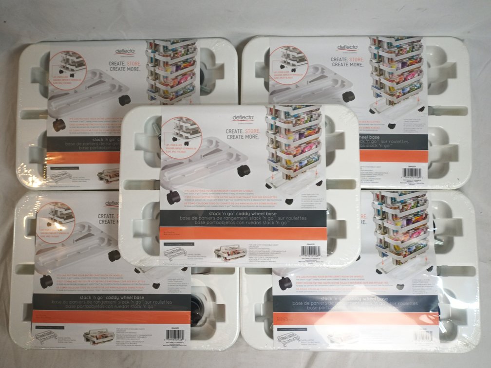 Deflecto Caddy Wheel Bases x 5