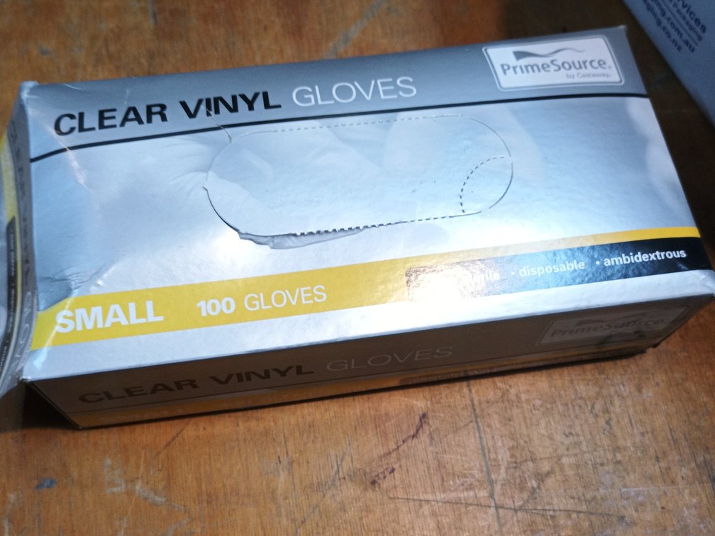 PrimeSource Clear Vinyl Gloves x 2