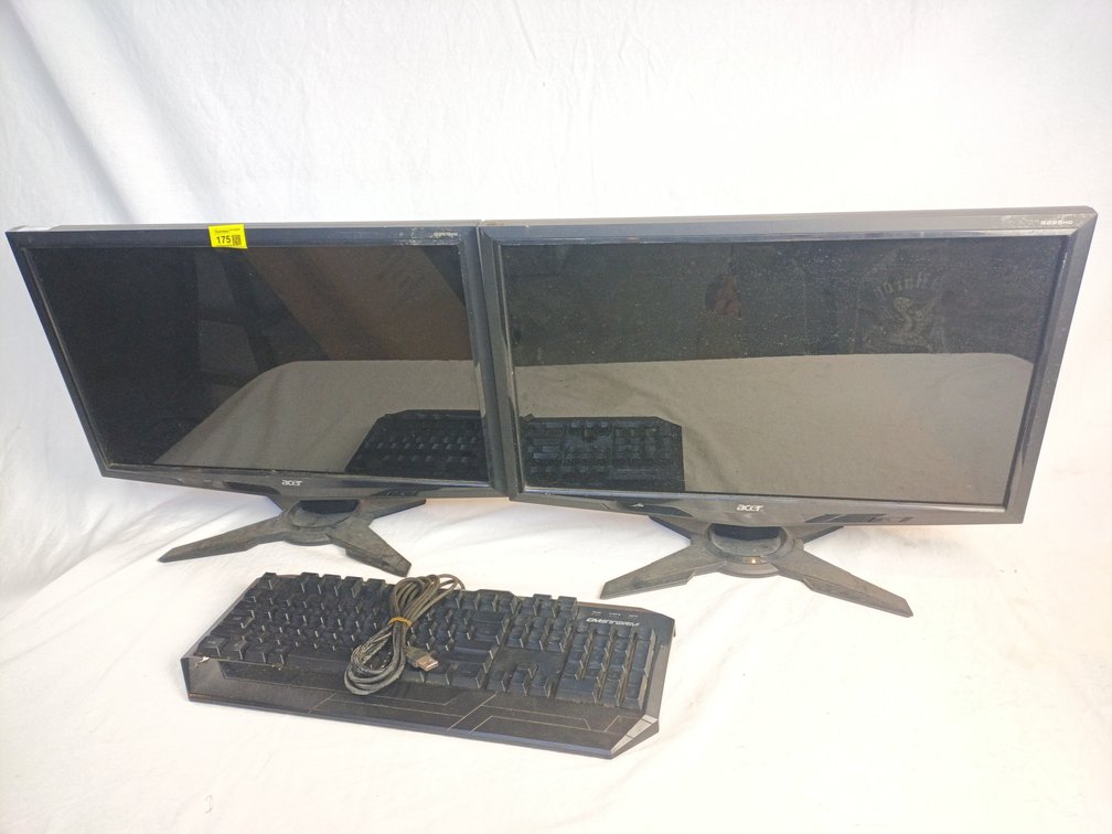 Computer Monitors and Keyboard