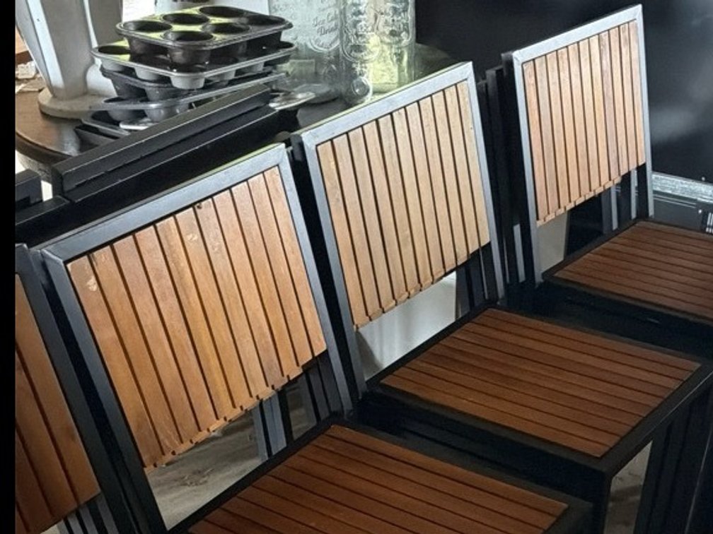 Stackable Cafe Chairs x 10