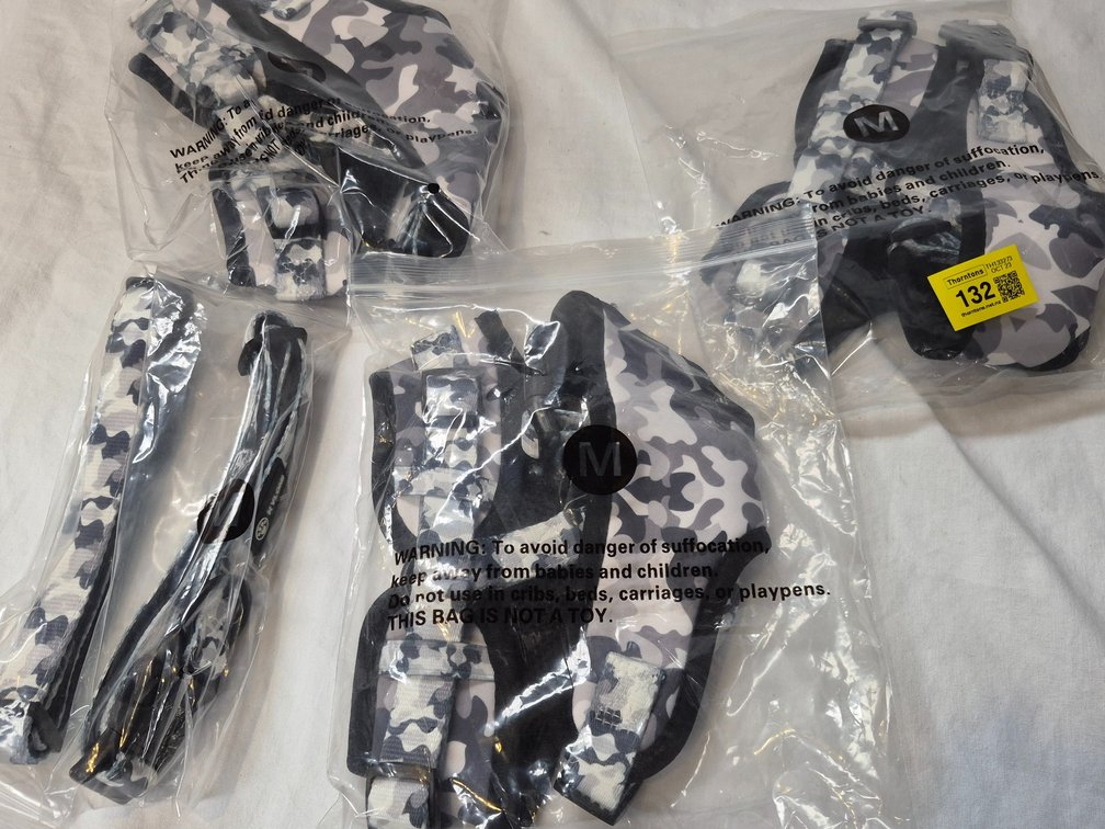 Camouflage Pet Harnesses x 4