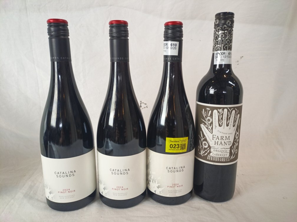 Red Wine Bottles x 4