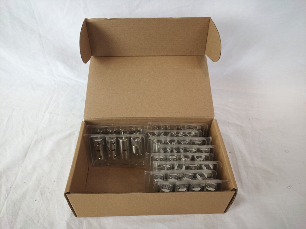 Satin Chrome Clamps x 40