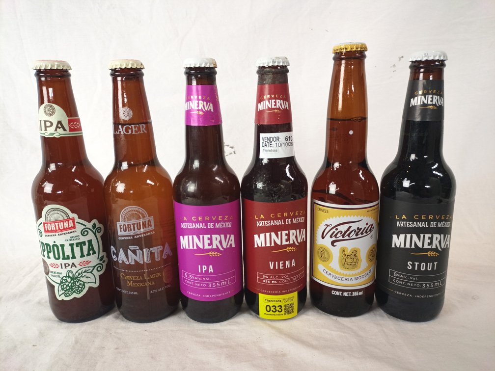 Mexican Bottled Beers x 6