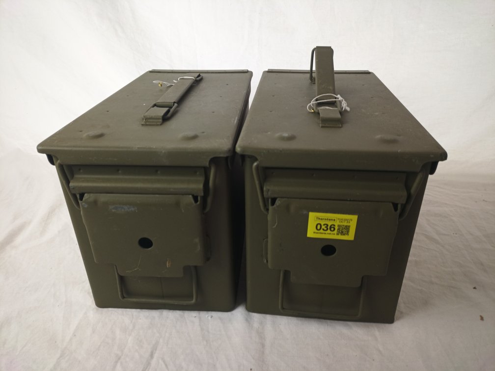 Metal Ammo Cans x 2
