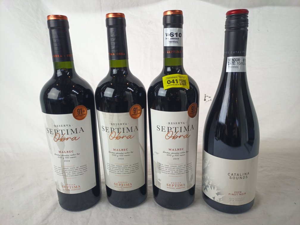 Red Wine Bottles x 4