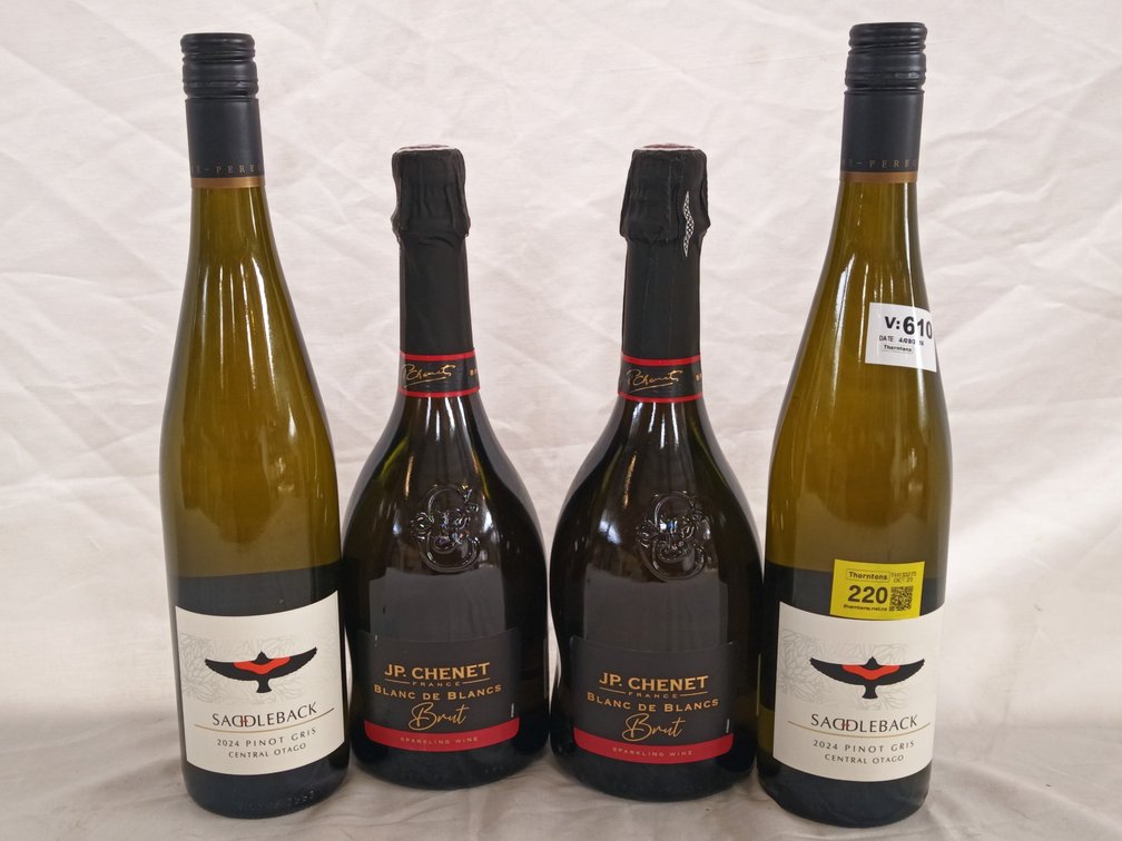 Wine Bottles x 4