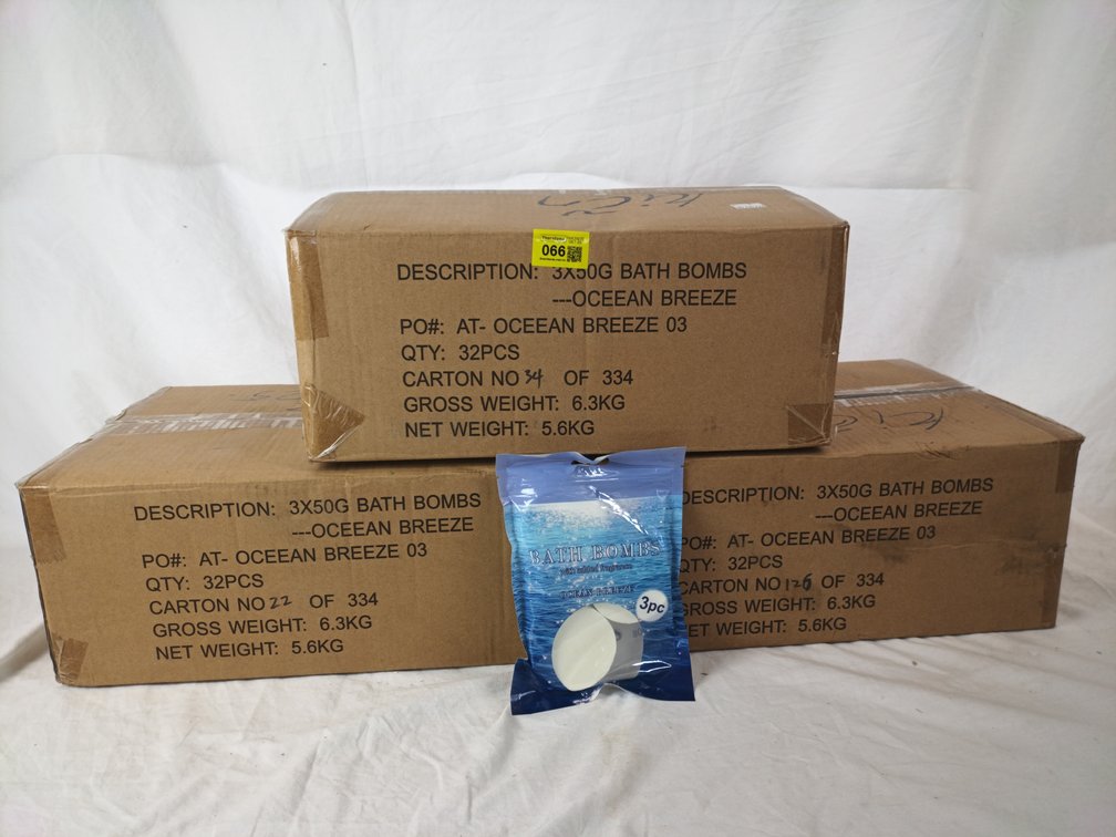 Ocean Breeze Bath Bombs x 3