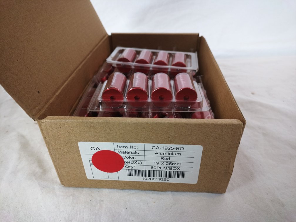 Red Aluminium Standoffs x 60