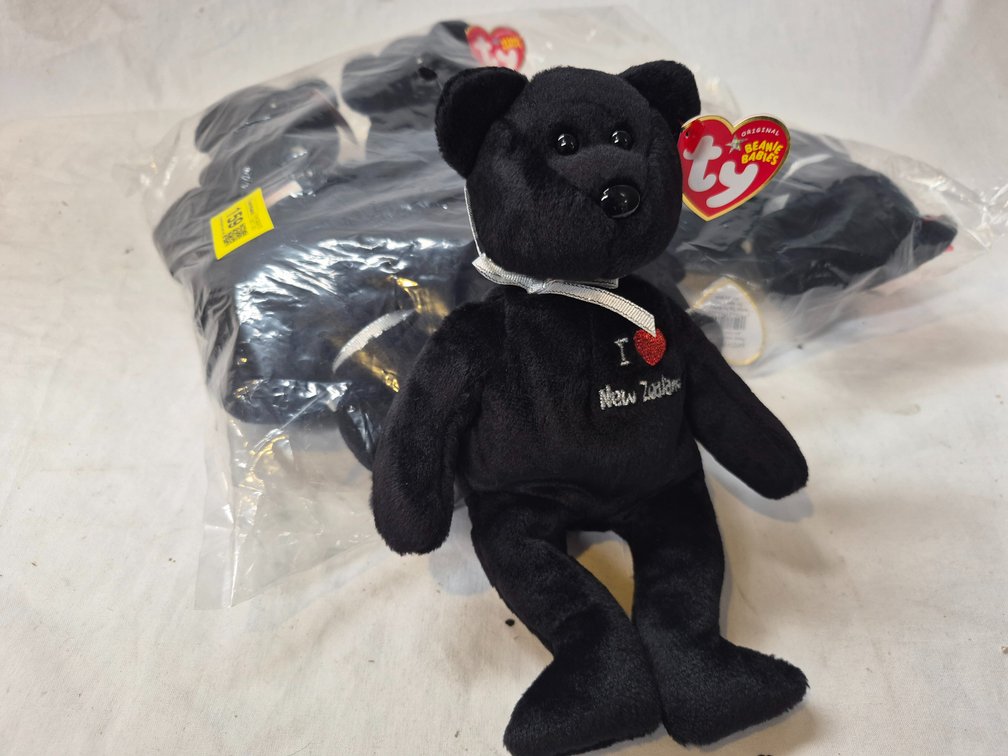 Ty Beanie Babies Plush Bears x 6