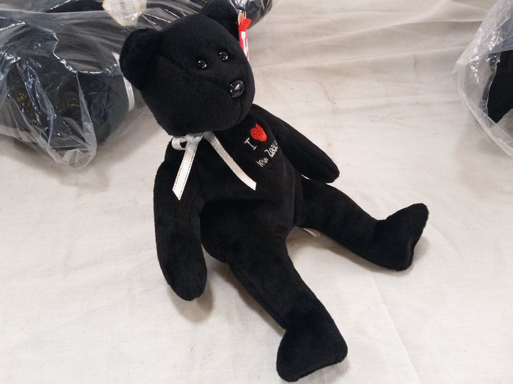Ty Beanie Babies Black Bears x12