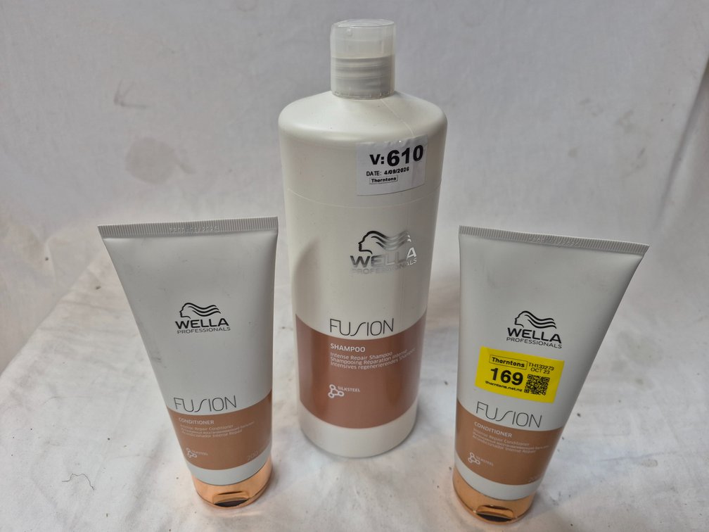 Wella Fusion Haircare x 3
