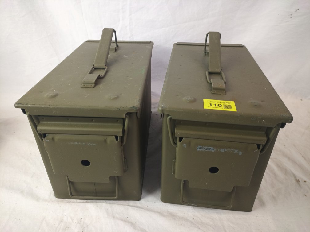 Metal Ammunition Cans x 2
