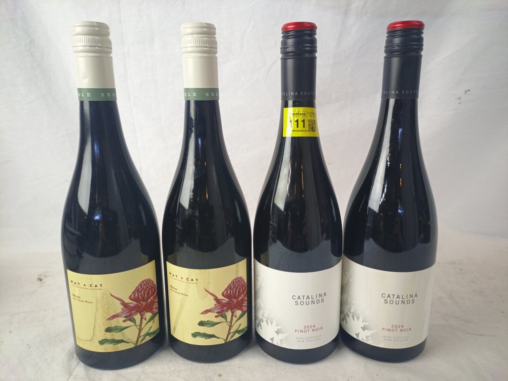 Red Wine Bottles x 4