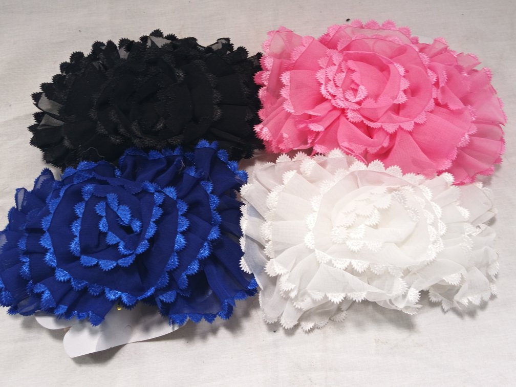 Ruffled Fabric Trims and Rosettes