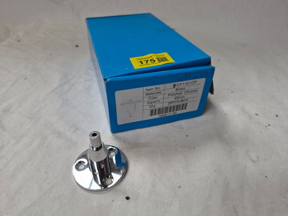 Chrome Brass Flanges x 20