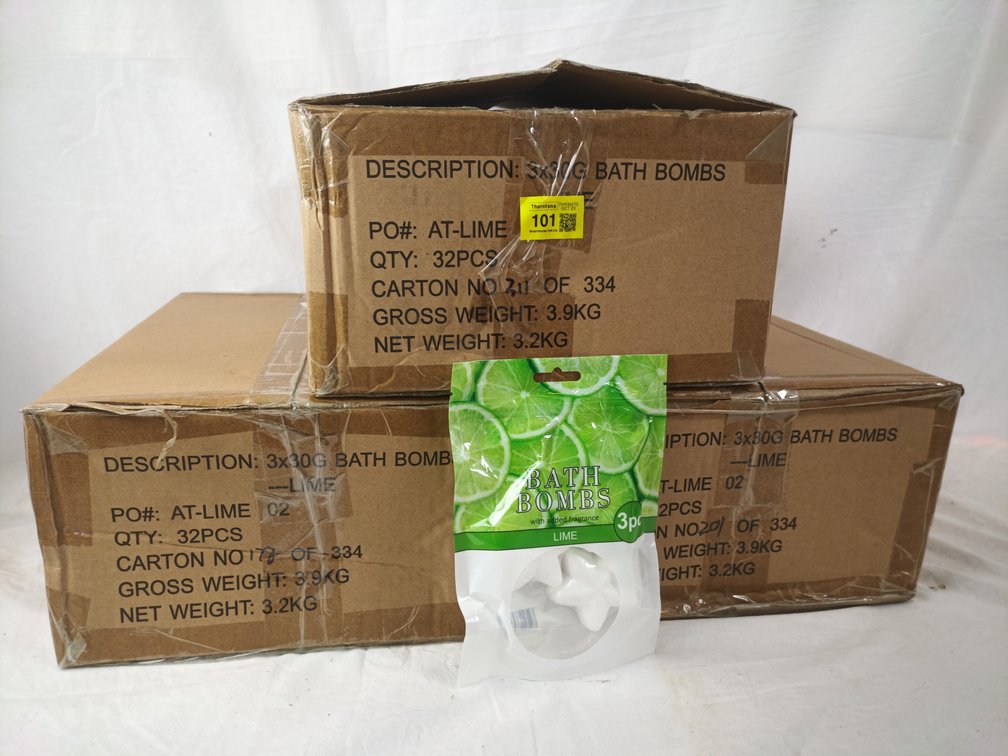 Lime Bath Bombs x 3